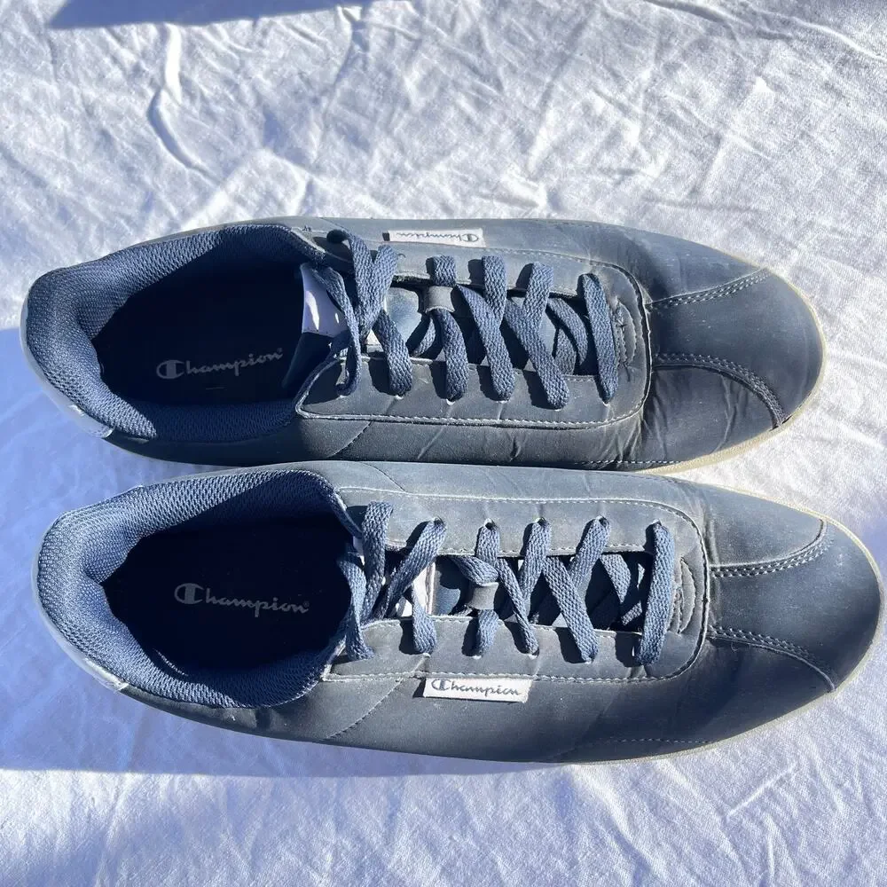 Champion Navy Blue Rally Lace Up Low Top Sneakers Style 172279 Men's Size 12